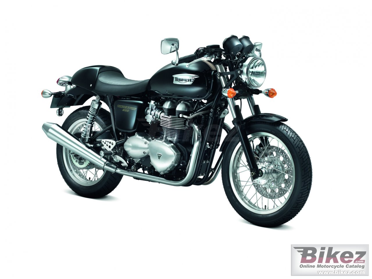 Big Triumph thruxton picture and wallpaper from Bikez.com
